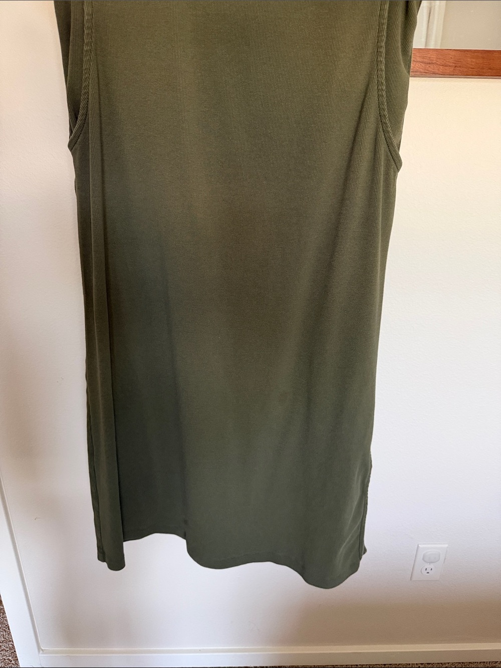 Old Navy | Olive Green Maternity Short-Sleeve Dress - Picture 7 of 7